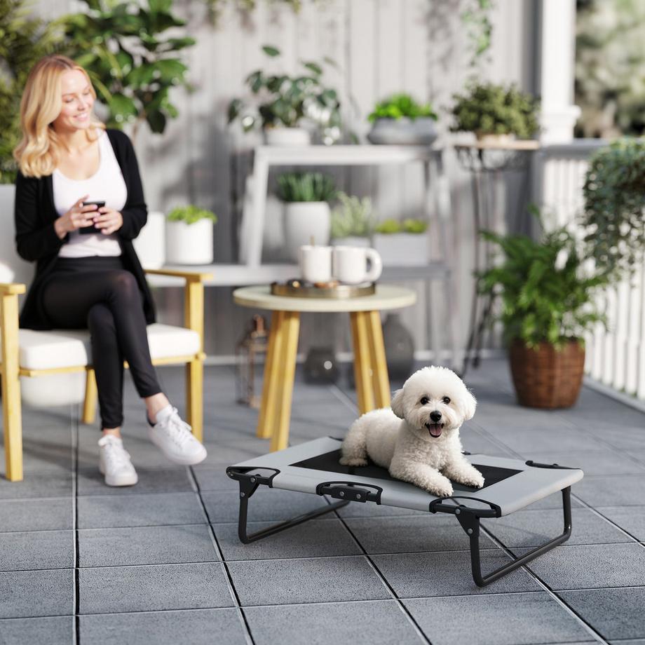 PawHut  Lit surélevé pour chien 