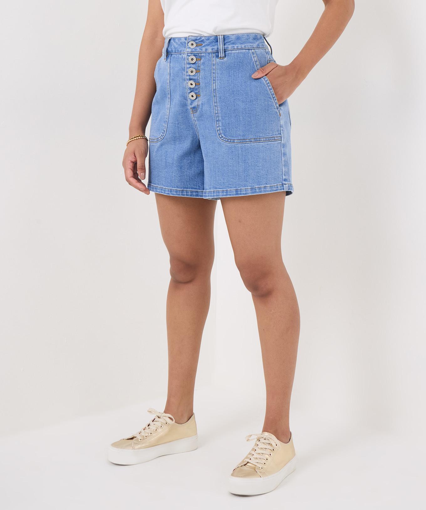 Joe Browns Denim-Shorts aufgesetzte Taschen  