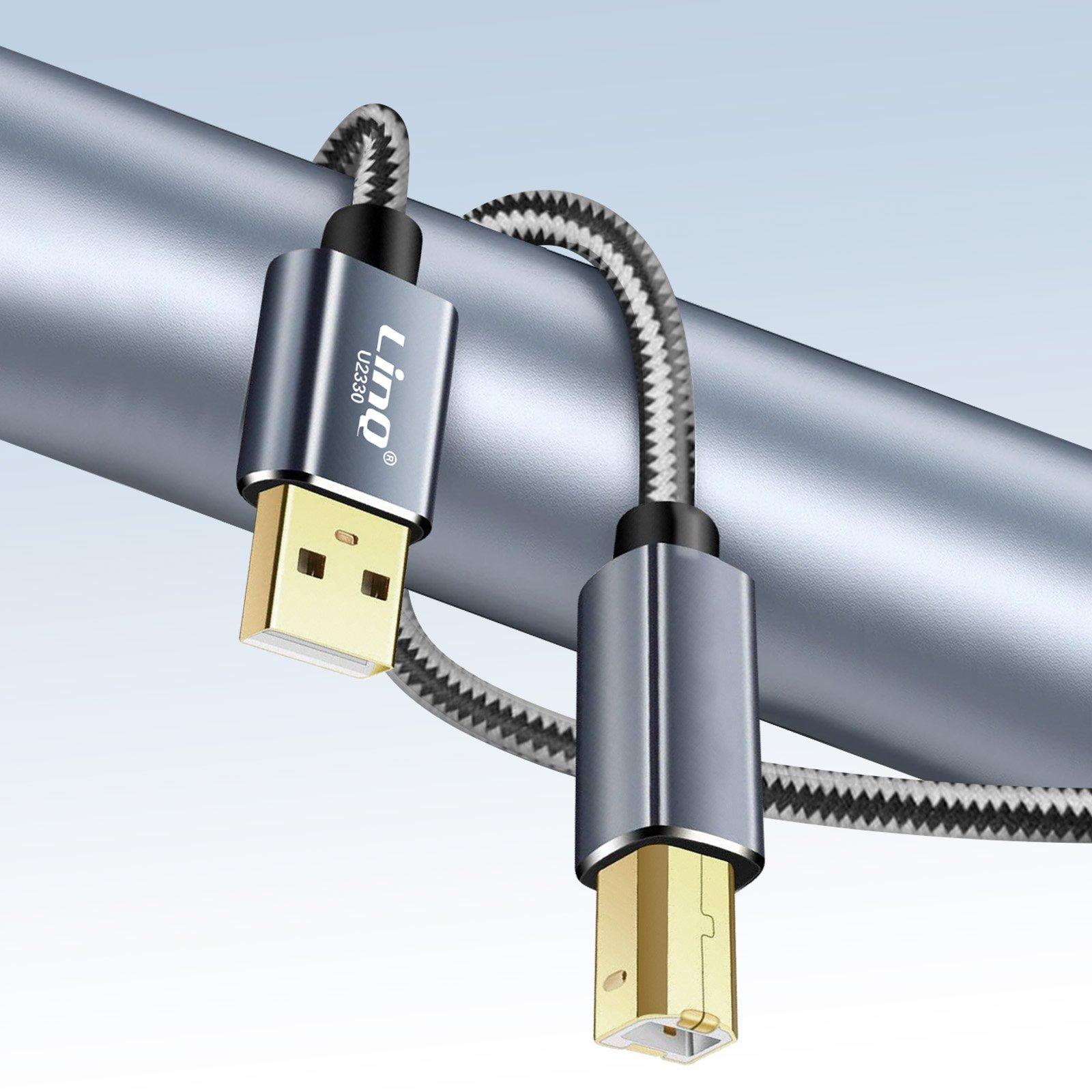 Avizar  USB 2.0 A/USB 2.0 B Kabel, 3m LinQ 