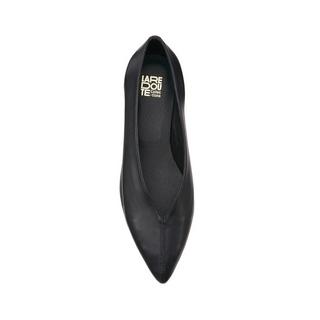 La Redoute Collections  Ballerine pointue à talon plat en cuir 