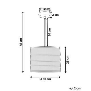 Beliani Lampe suspension en Polyester Rétro SUAPURE  