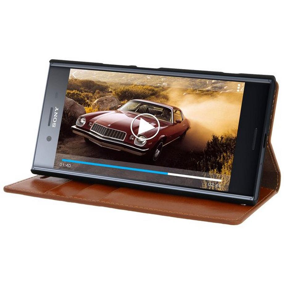 Avizar  Xperia XZ Premium Flip-Case Echtleder 