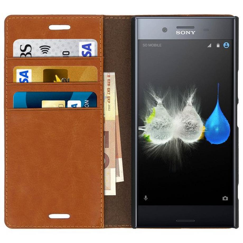 Avizar  Xperia XZ Premium Flip-Case Echtleder 