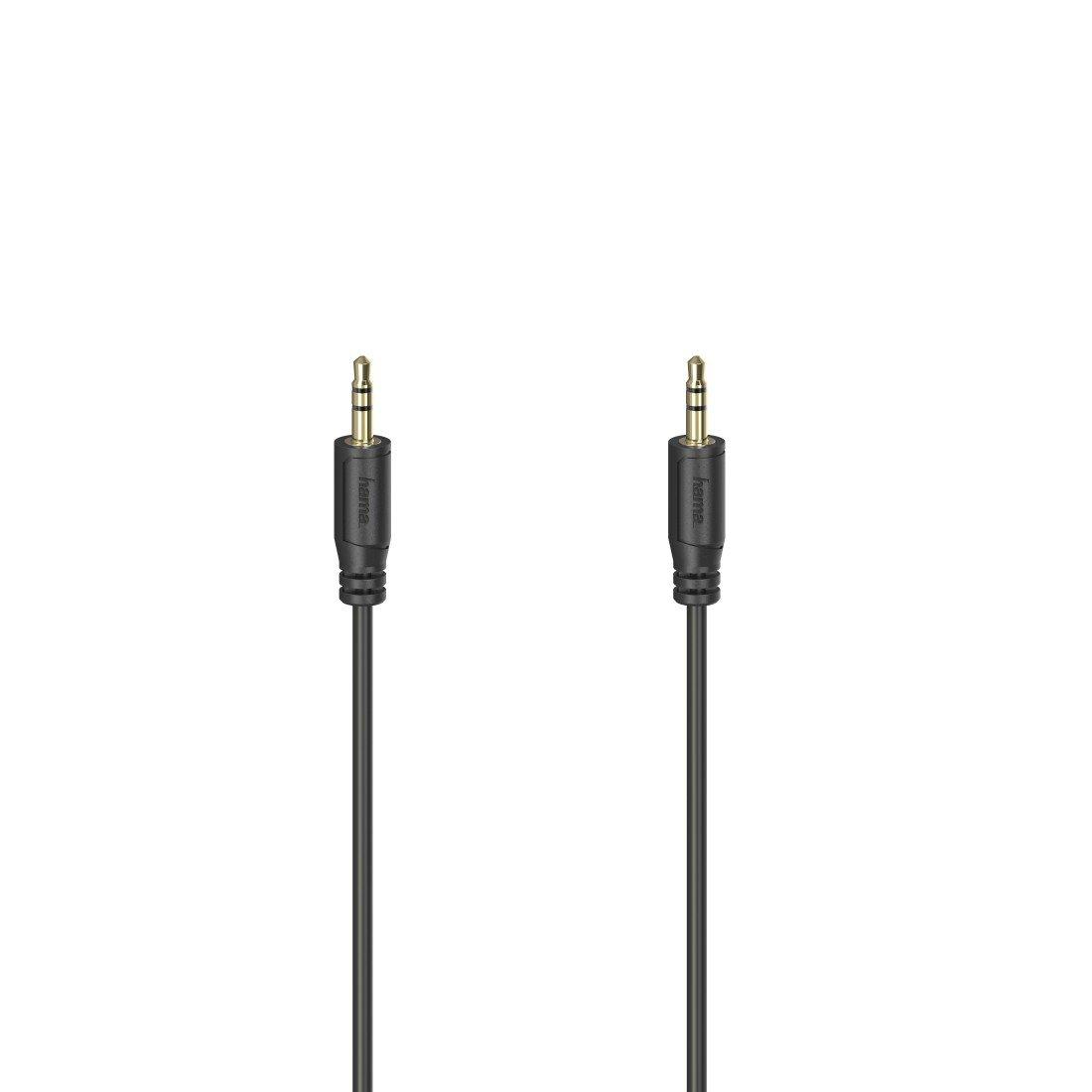 hama  Hama Flexi-Slim Audio-Kabel 0,75 m 3.5mm Schwarz 