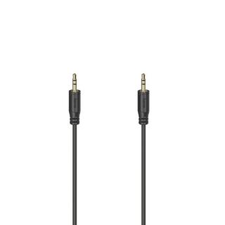 hama  HAMA Audiokabel Flexi-Slim 3,5 mm-3,5 mm Gold Schwarz 0,75 m 
