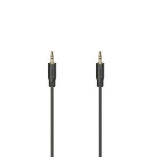 hama  HAMA Audiokabel Flexi-Slim 3,5 mm-3,5 mm Gold Schwarz 0,75 m 