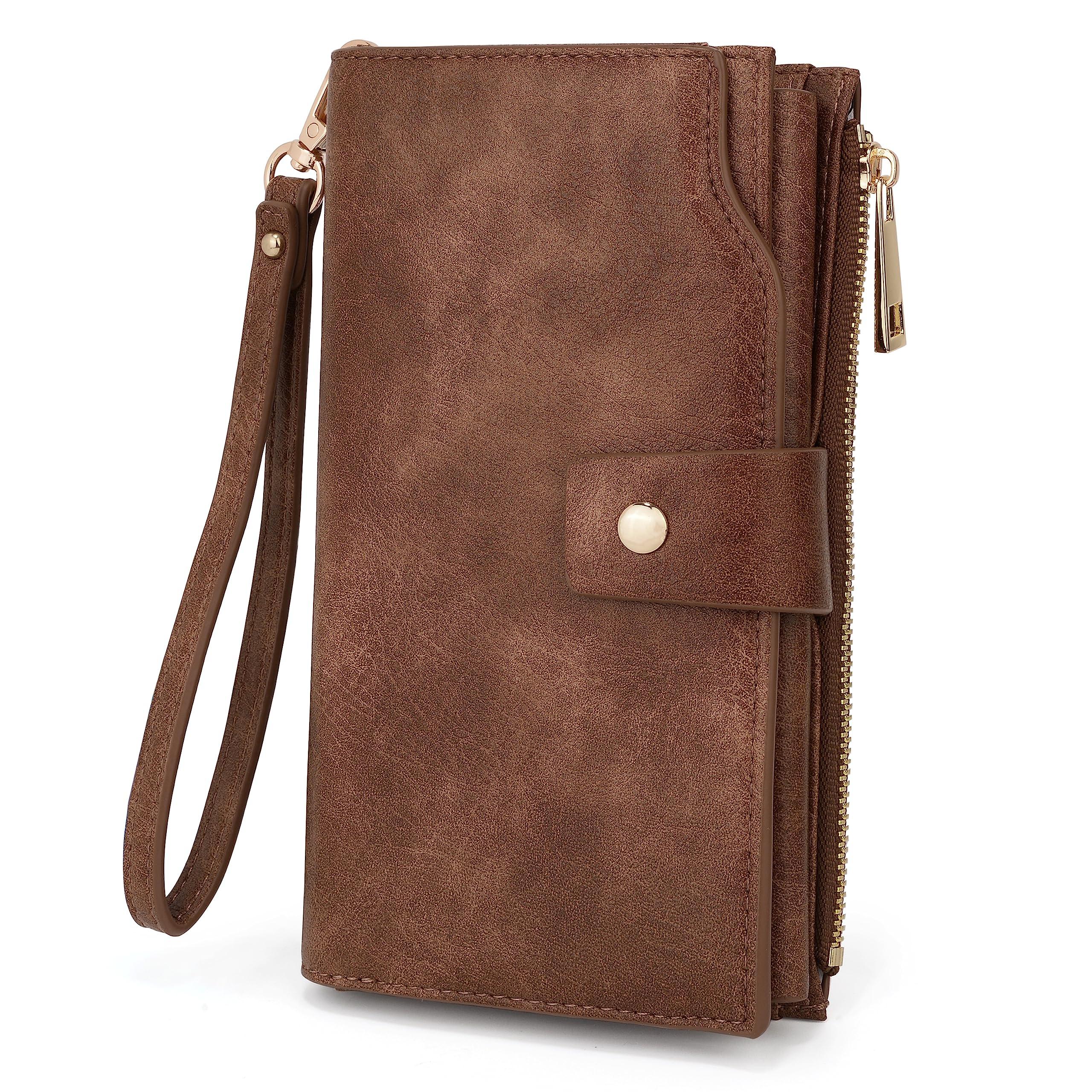 Only-bags.store Portafoglio Clutch RFID Blocco Grande Capacità Pelle Vegana  