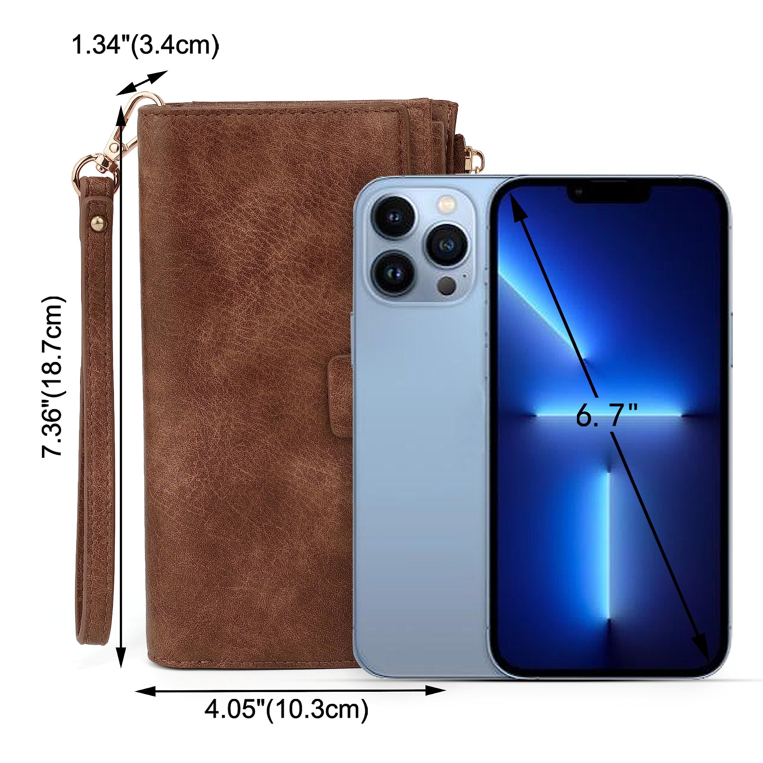 Only-bags.store Portafoglio Clutch RFID Blocco Grande Capacità Pelle Vegana  