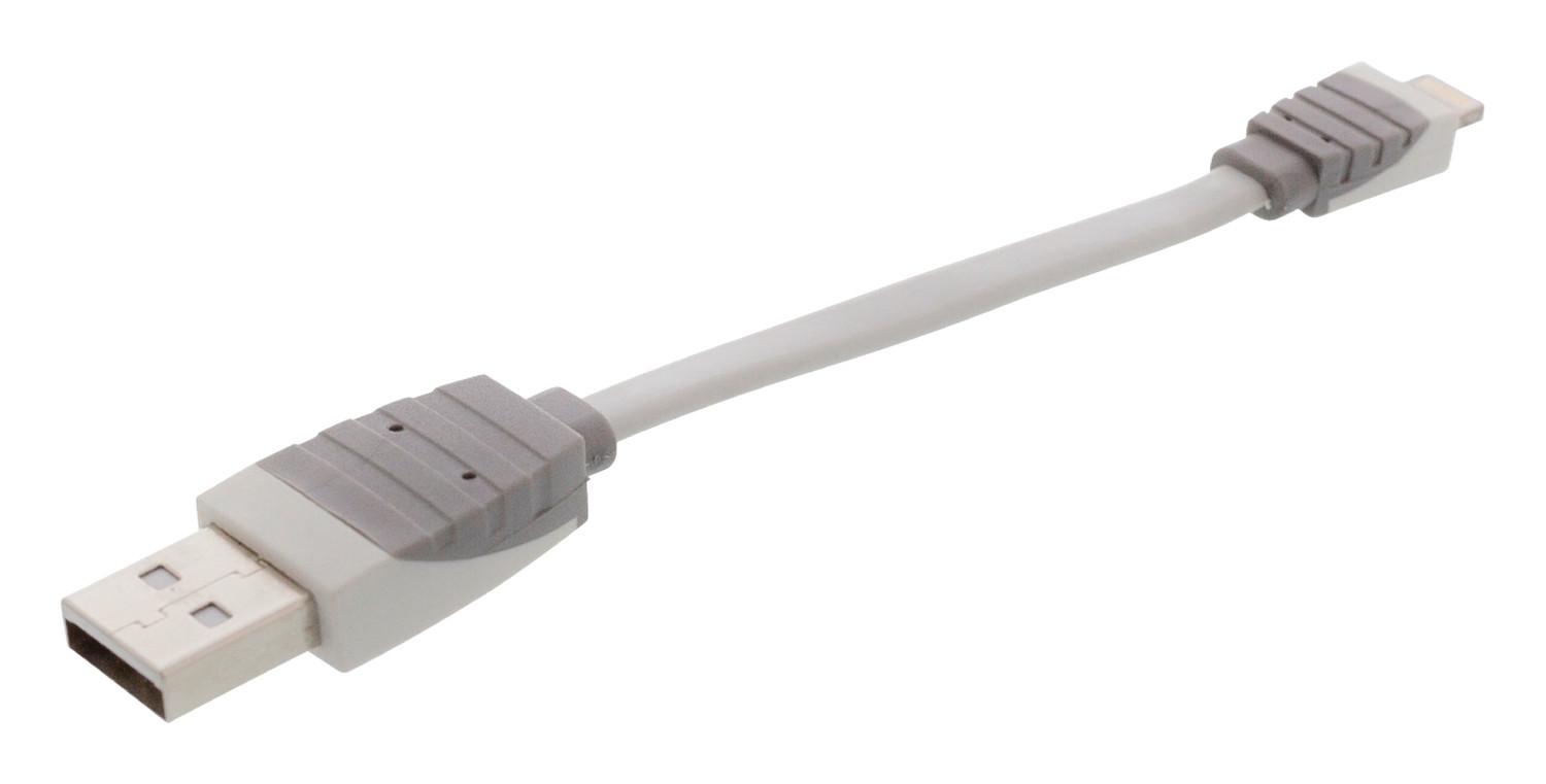 Image of Synchronisations- und Ladekabel Apple Lightning - USB A Stecker 0,10 m Weiß
