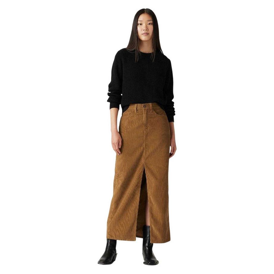 Levis Jupe Longue Denim Taille Haute  
