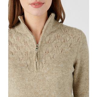 Damart  Pullover mit Reißverschluss-Kragen aus Alpaka-Mischung 