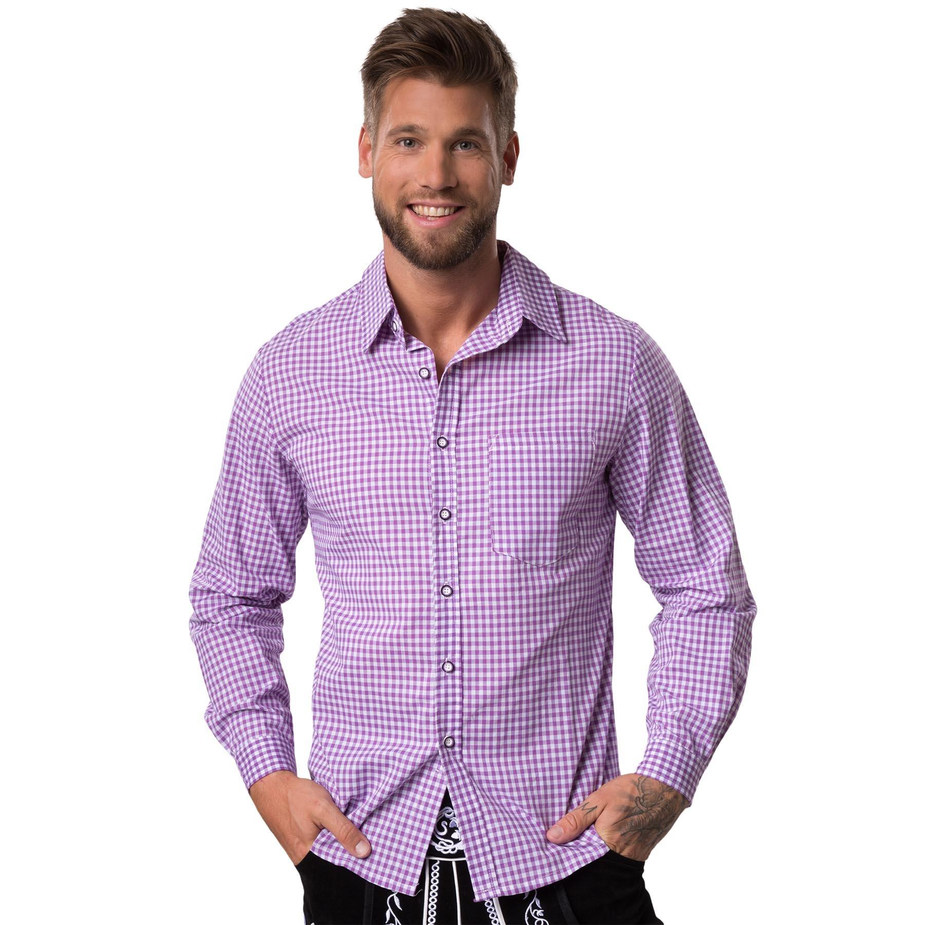 Image of Hemd Seppl Herren Weiss Bunt L