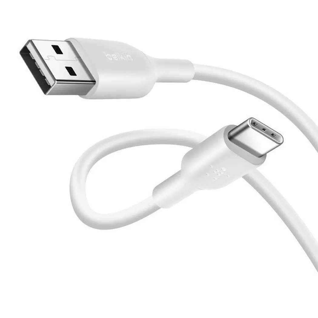 Belkin Belkin USB-C/USB-A Kabel PVC, 1m, weiß