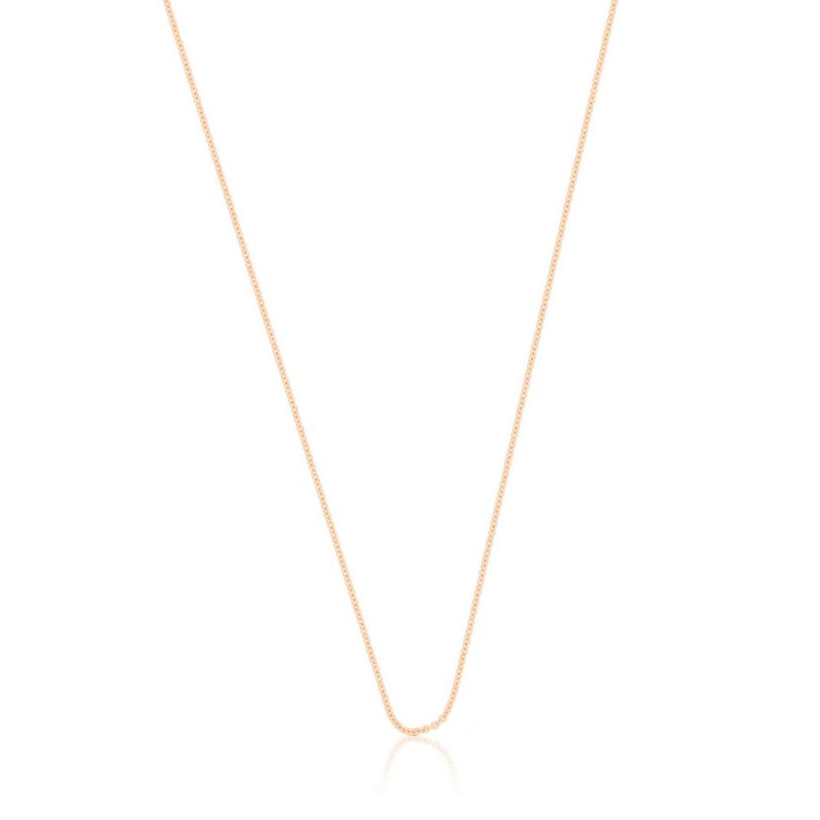 MUAU Schmuck  Collier Rundanker Rotgold 750, 1.1mm, 38cm 