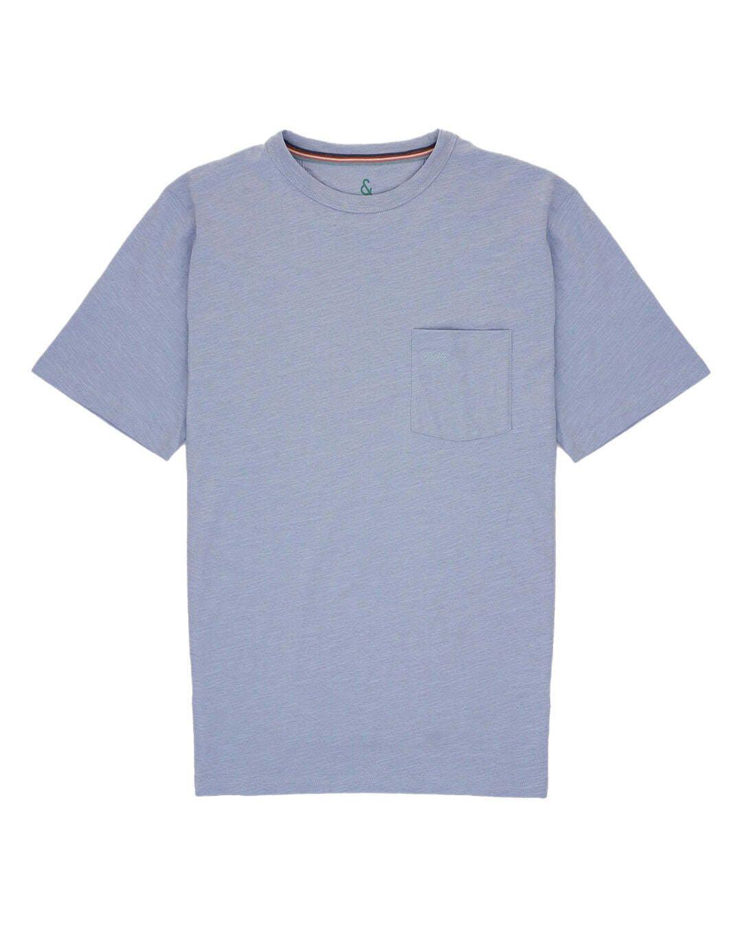 Image of T-shirts T-shirt Slub Herren Blau L