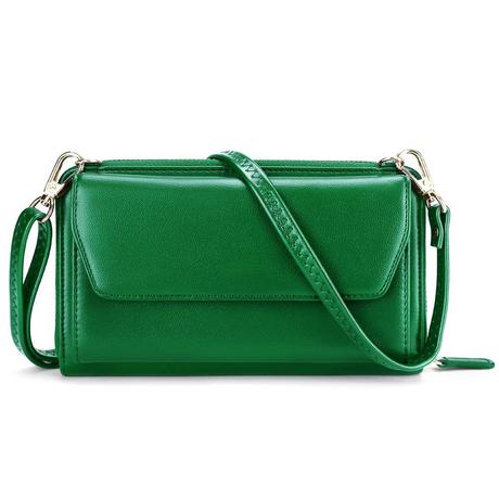 Only-bags.store Portafoglio Piccolo Scomparti Carte Credito Tasca Telefono Cerniera 2 Cinghie  