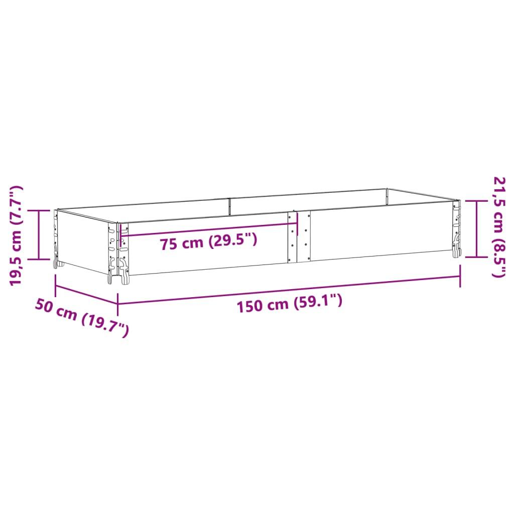 VidaXL Jardinière bois de pin  