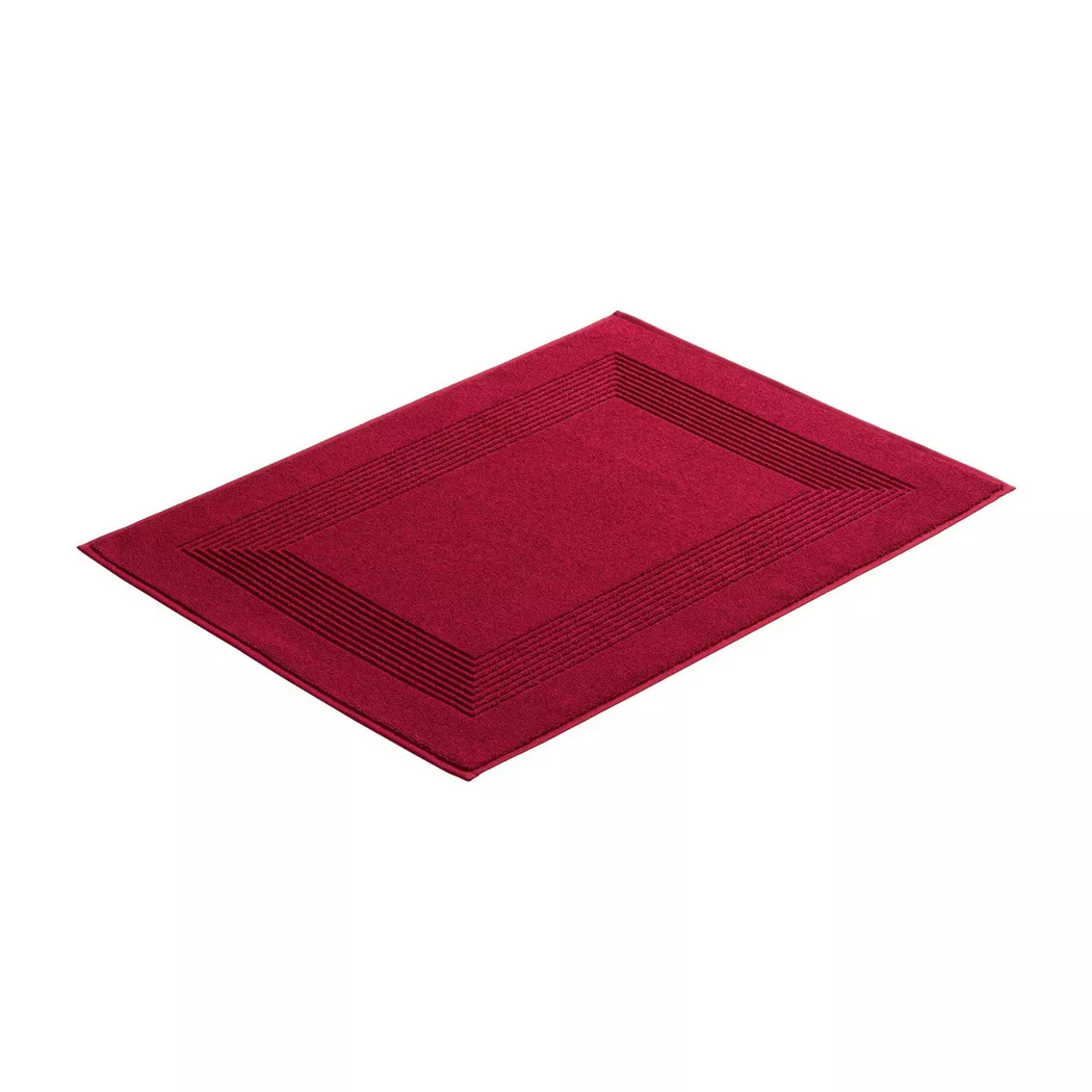 VOSSEN - New Generation Badeteppich Tapis de bain, 50 x 70 cm, Bordeaux