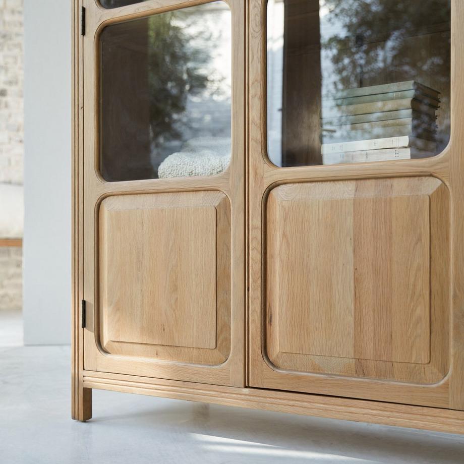 Tikamoon Armoire en chêne massif Marthe  