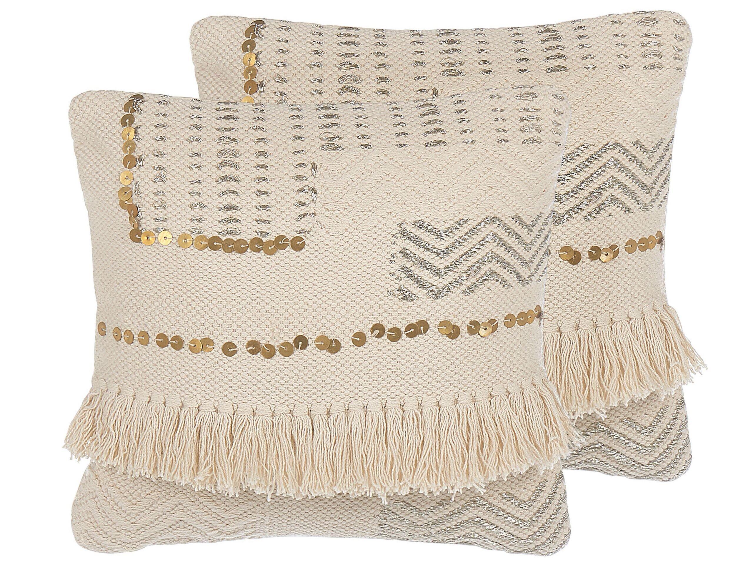 Image of Kissen 2er Set aus Baumwolle Boho VAYALI Kissen 2er Set aus Baumwolle Boho VAYALI