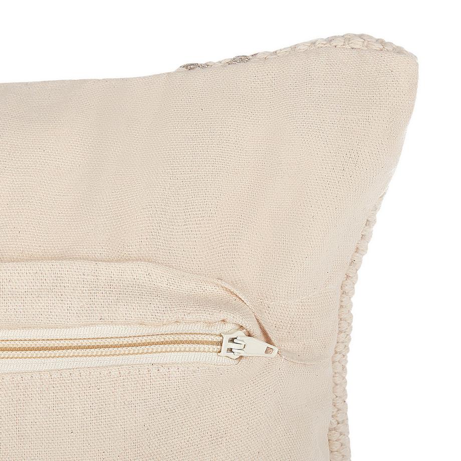 Beliani Lot de 2 coussins décoratifs en Coton Boho VAYALI  