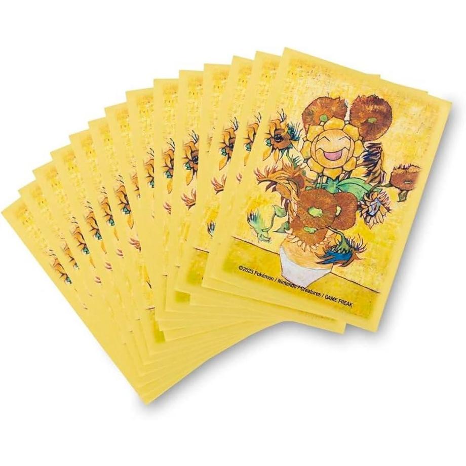 Pokémon  Center × Van Gogh Museum: Sunflora Inspired by Sunflowers Card Sleeves (65 Sleeves) 