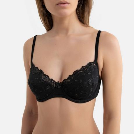 La Redoute Collections  Soutien-gorge emboîtant en coton brodé Galya 