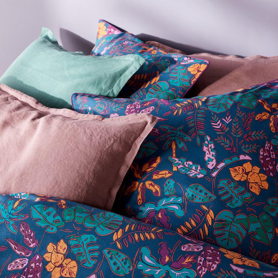 La Redoute Intérieurs Foliaro Duvetbezug mit 30% recycelter Baumwolle  