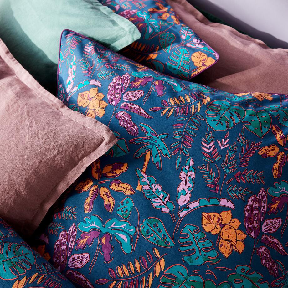 La Redoute Intérieurs Foliaro Duvetbezug mit 30% recycelter Baumwolle  