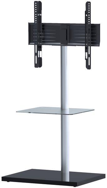 VCM Universal TV VESA Standfuß Ständer Fernseh Rack Ablage Glas Nalano Fachboden  