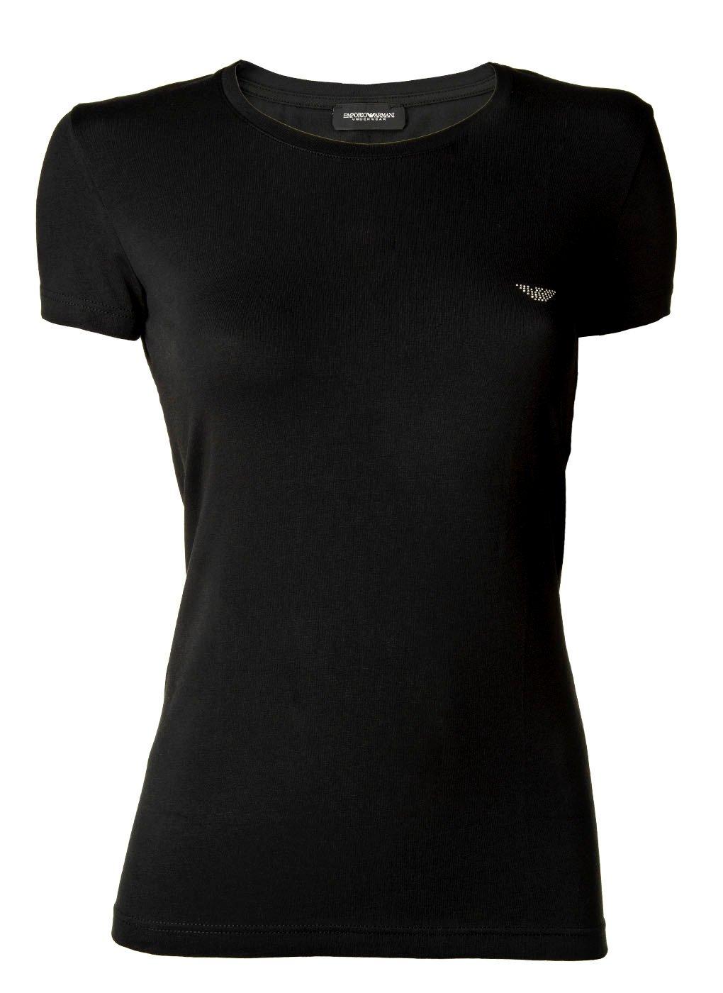 Image of T-shirt Figurbetont Damen Schwarz L