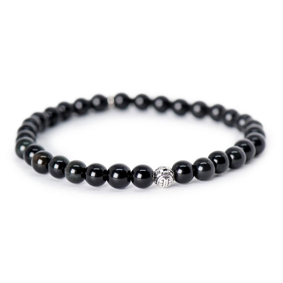 Turmeno  Stretch Armband mit Turmalin & Silber