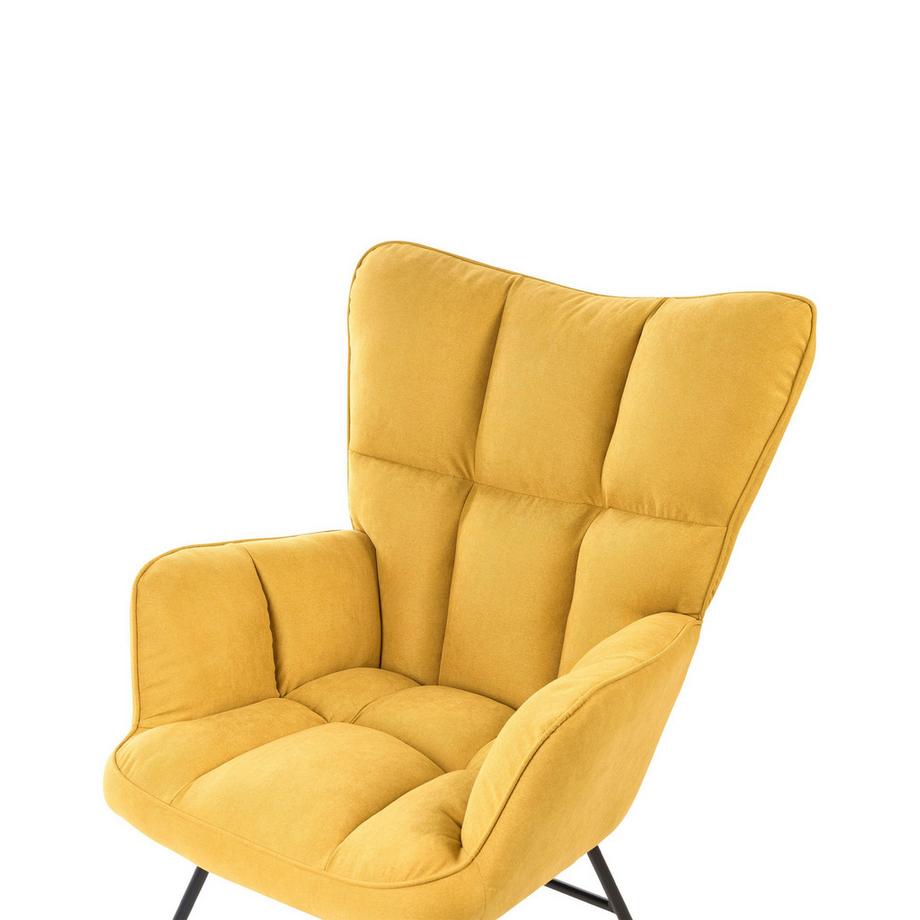 Beliani Schaukelsessel aus Stoff Modern OULU  