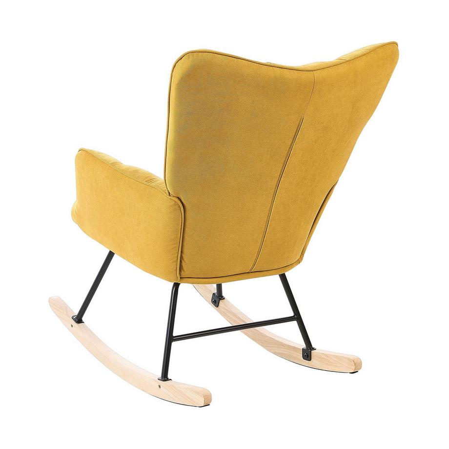 Beliani Schaukelsessel aus Stoff Modern OULU  