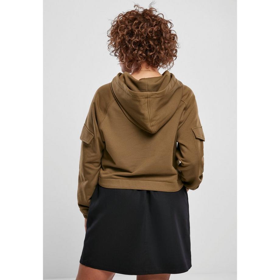 URBAN CLASSICS Sweatshirt à Capuche Worker Shorts Grandes Tailles  