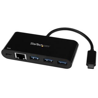 STARTECH.COM  Hub USB 3.0 3 Ports avec Gigabit Ethernet et Alimentation Passthrough 60W - USB-C vers 3 x USB-A (USB 3.0 SuperSpeed 5Gbps) - Hub Adaptateur USB 3.2 Gen 1 Type-C 