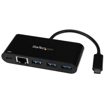 Hub USB 3.0 3 Ports avec Gigabit Ethernet et Alimentation Passthrough 60W - USB-C vers 3 x USB-A (USB 3.0 SuperSpeed 5Gbps) - Hub Adaptateur USB 3.2 Gen 1 Type-C