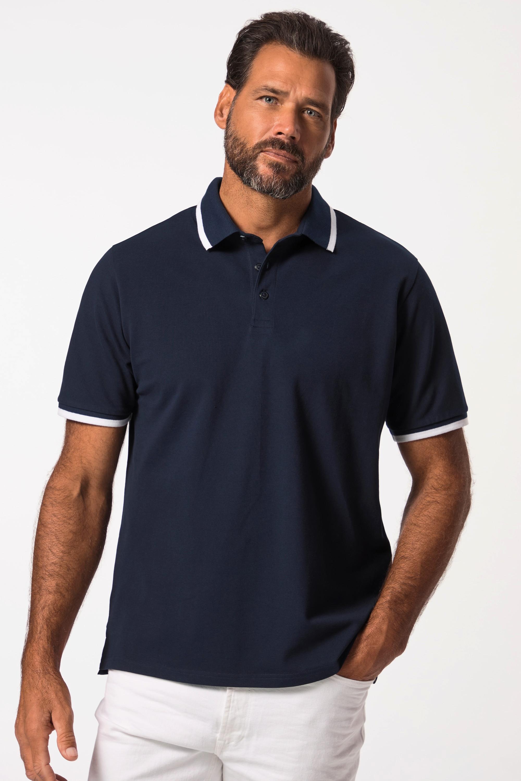 JP1880  Polo avec technologie FLEXNAMIC®. Manches courtes et rayures contrastantes - jusqu'au 8 XL 