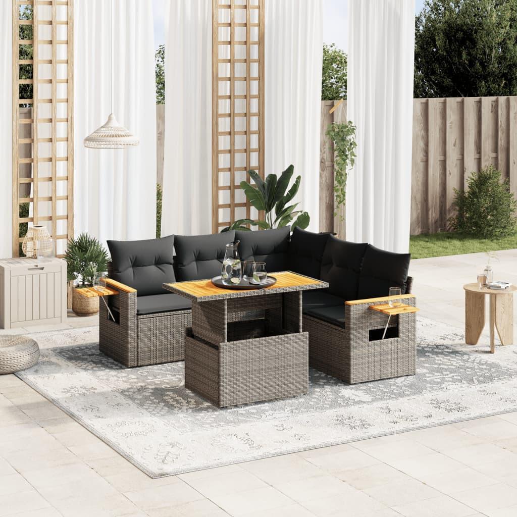 VidaXL Garten sofagarnitur poly-rattan  