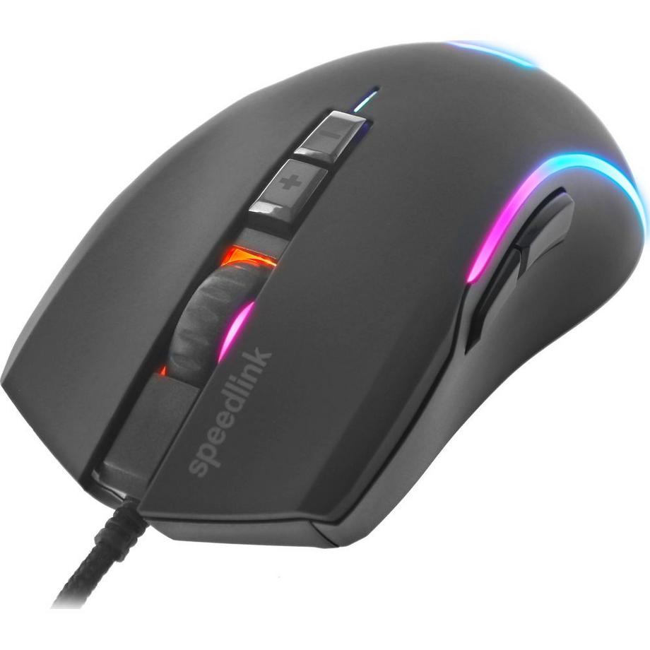 SPEEDLINK  SPEEDLINK ZAVOS Gaming Mouse SL-680022-RRBK Wired, Rubber-Black 