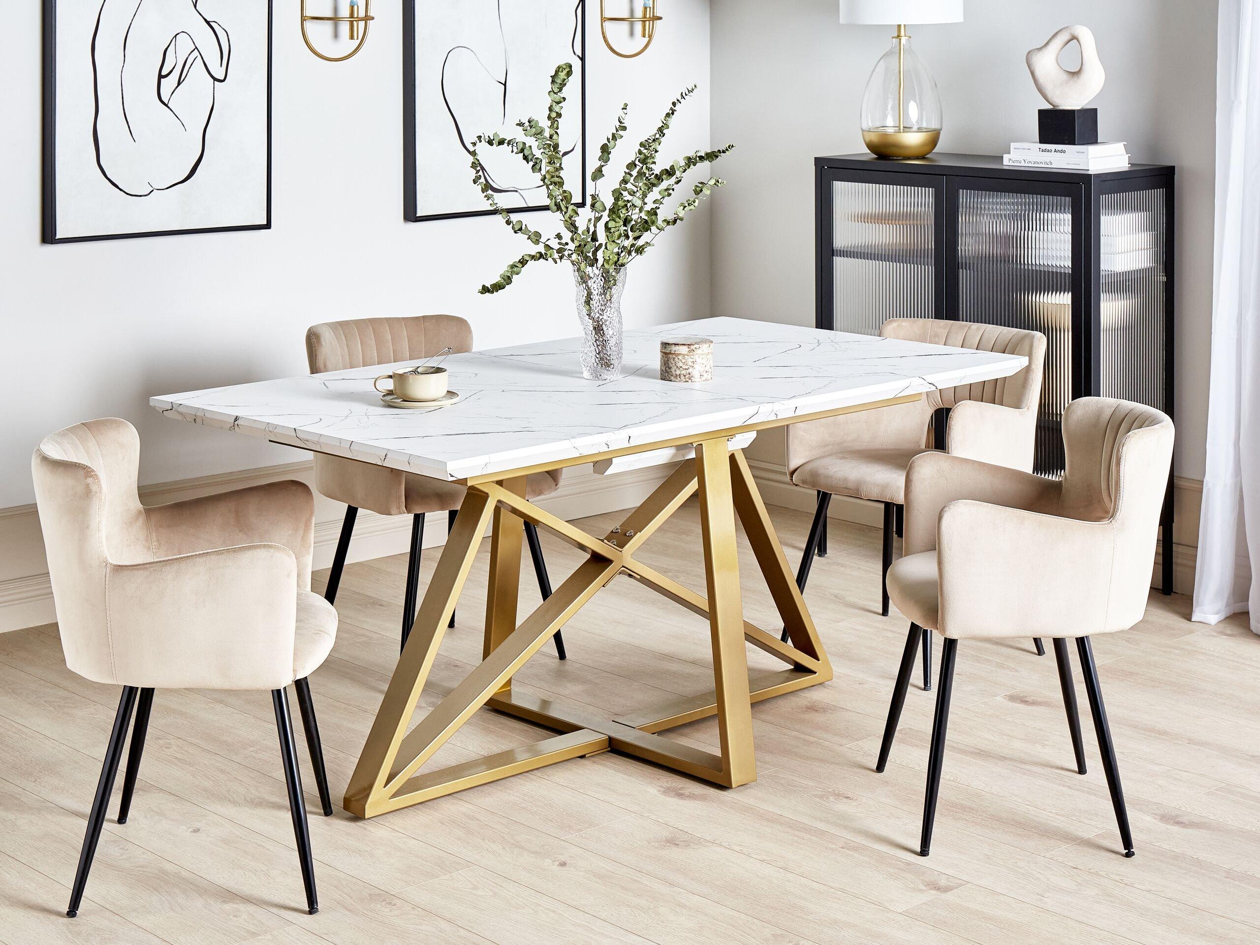 Beliani Table de repas en MDF Moderne MAXIMUS  