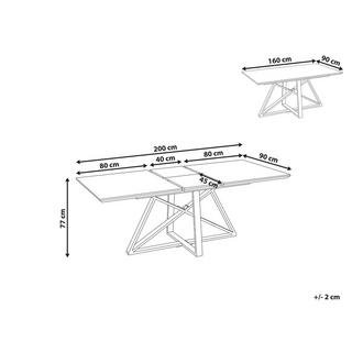 Beliani Table de repas en MDF Moderne MAXIMUS  