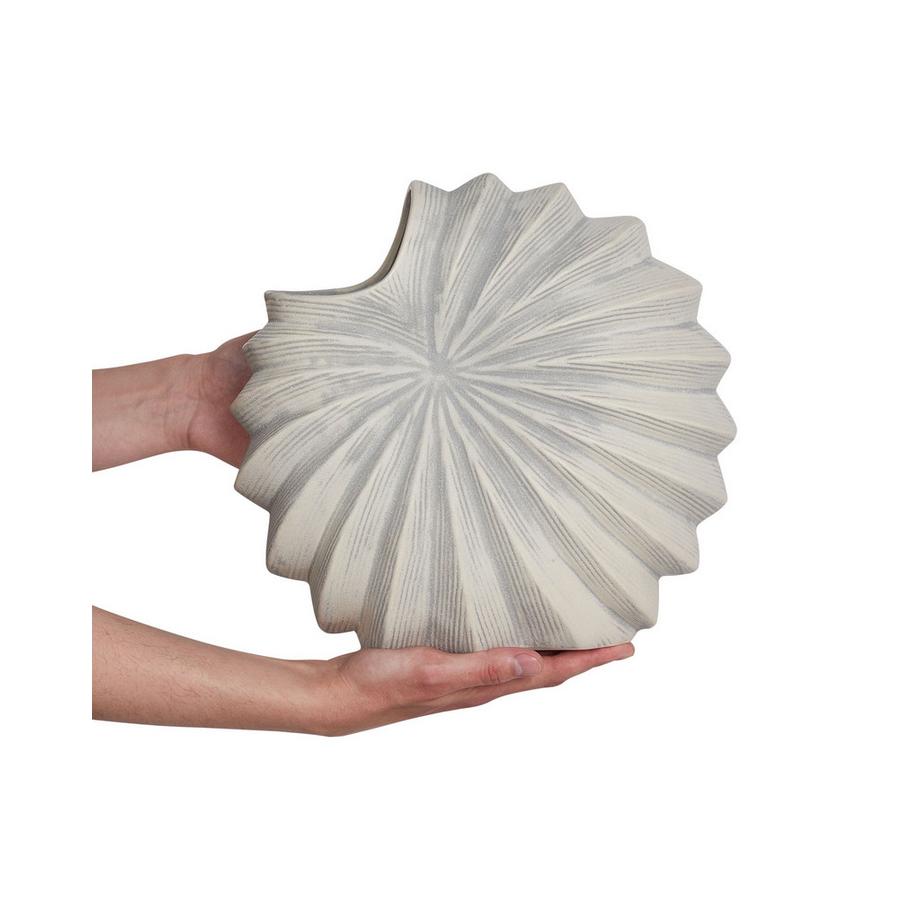 Beliani Vase à fleurs en Grès Moderne SCUP  