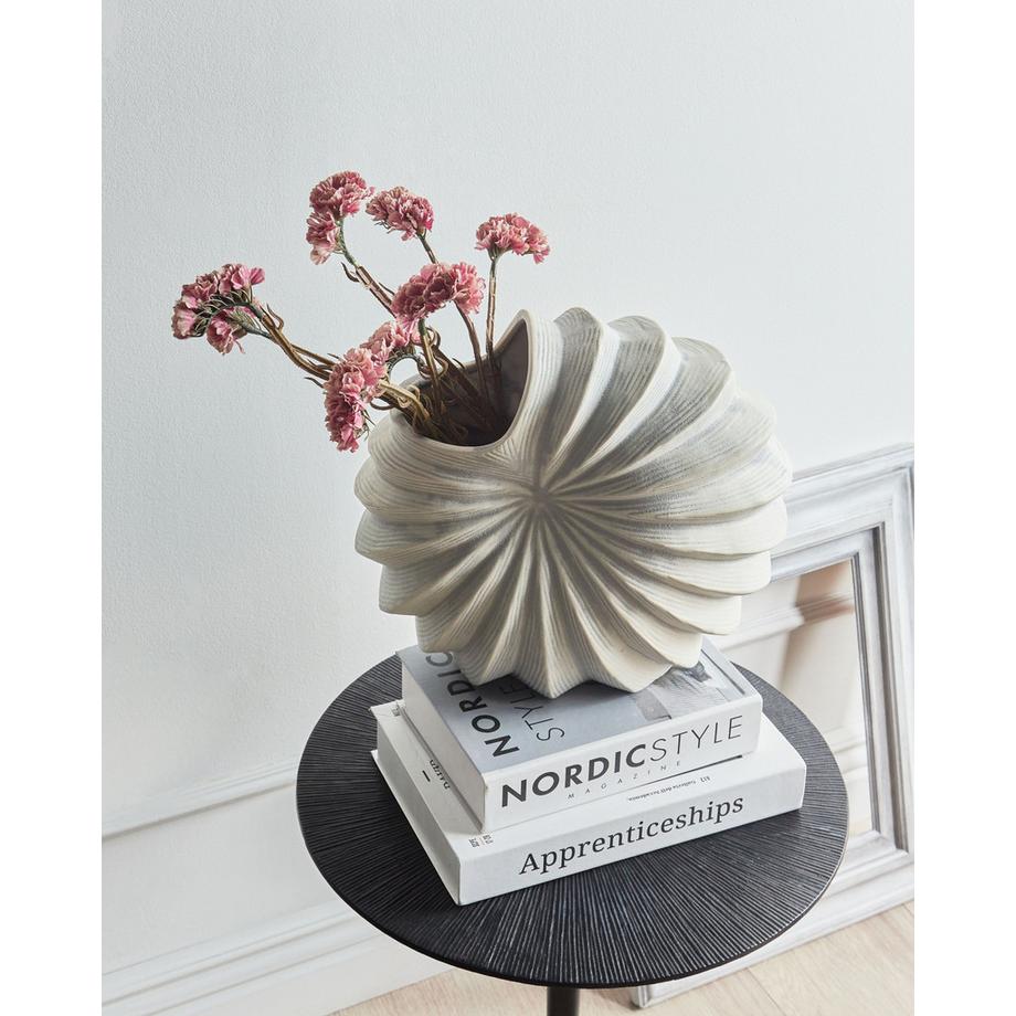 Beliani Vase à fleurs en Grès Moderne SCUP  