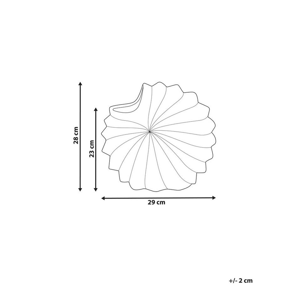 Beliani Vase à fleurs en Grès Moderne SCUP  