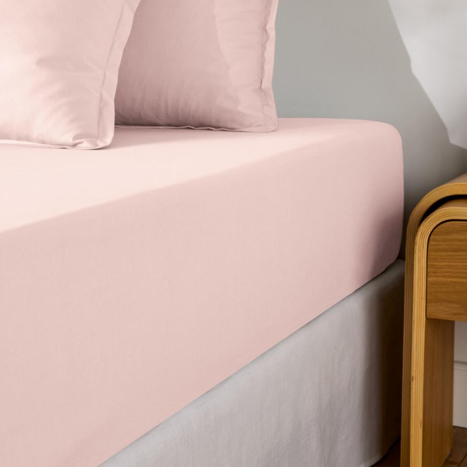 Drap housse en percale de coton