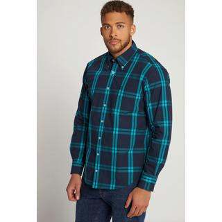 JP1880  Chemise Modern Fit à carreaux, manches longues et col boutonné 