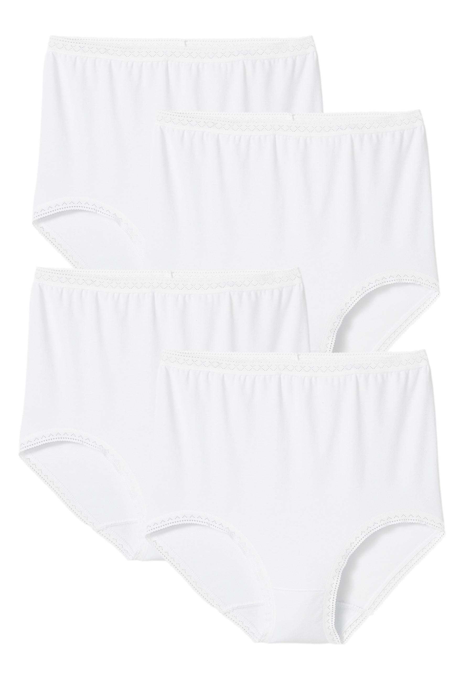 Image of Slip ,maxi Im 3er-pack + 1 Gratis. Damen Weiss 38/40