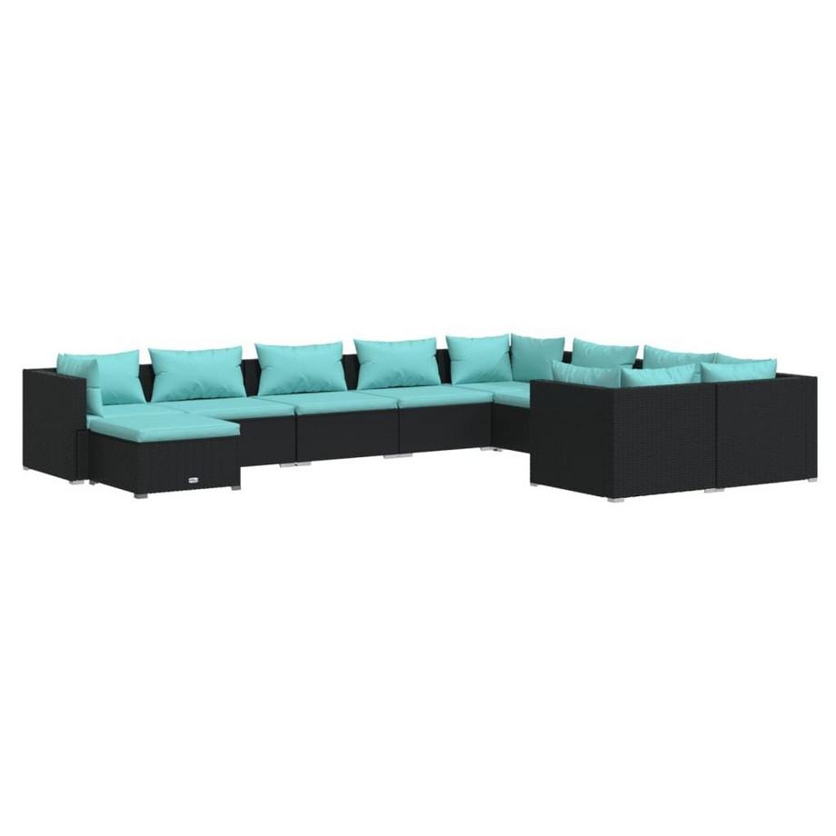 Garten-lounge-set poly-rattan