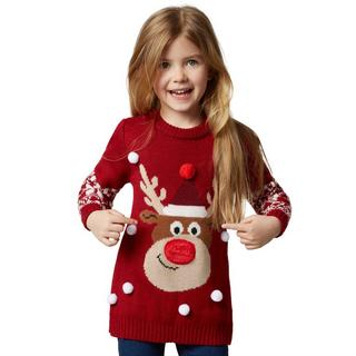 Tectake  Pullover natalizio Renna Rudi per bambini 